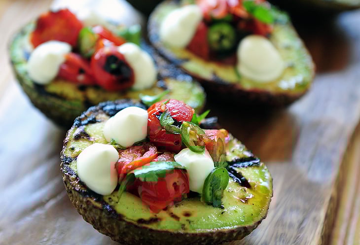 Grilled Avocado with Salsa