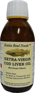 Extra Virgin Cod Liver Oil Rosita bottle