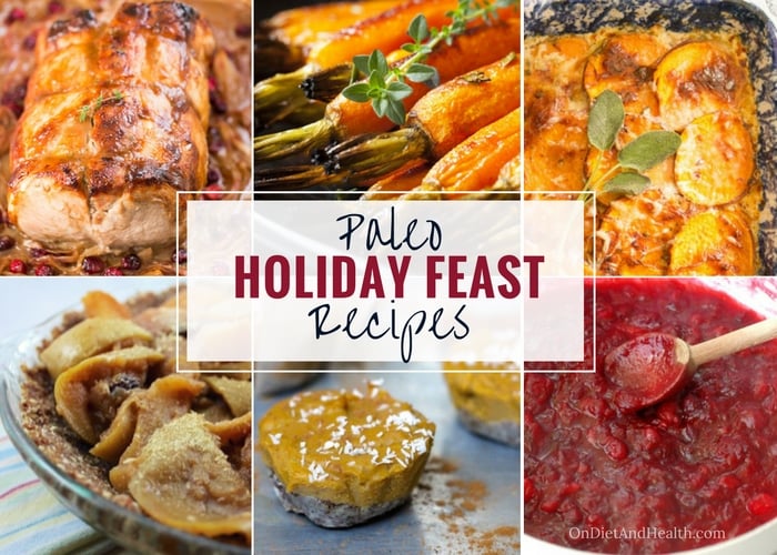 Paleo Holiday Feast Recipes for grain free Thanksgiving and Christmas