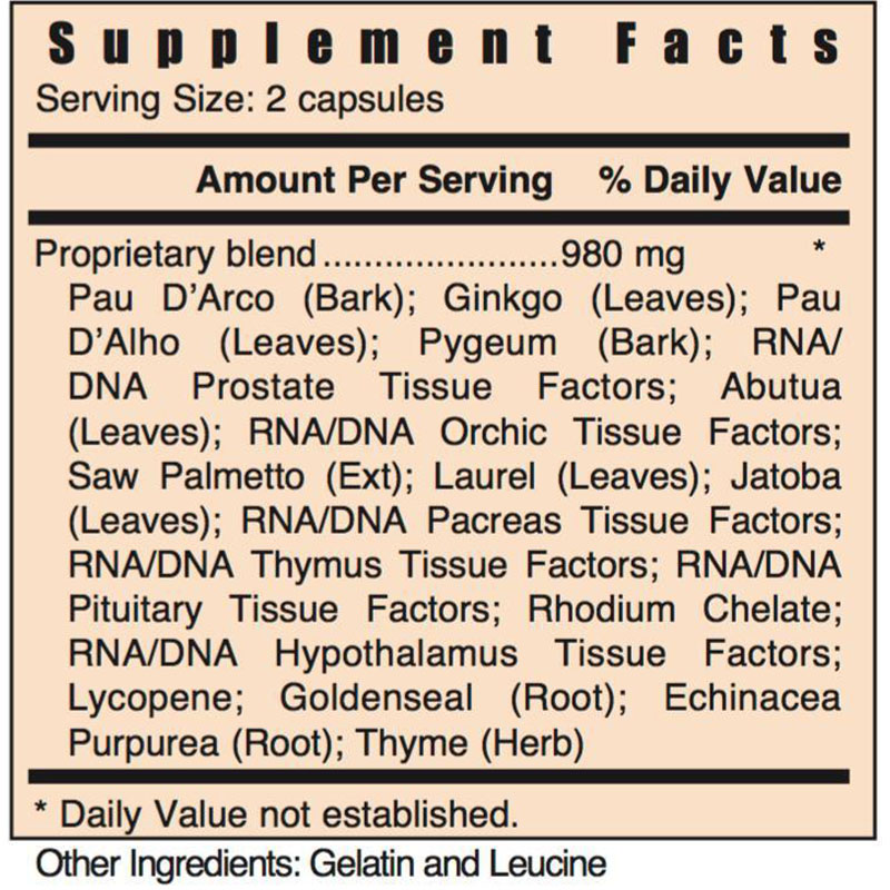 Systemic Formulas Mpc Prostate Support (60's)