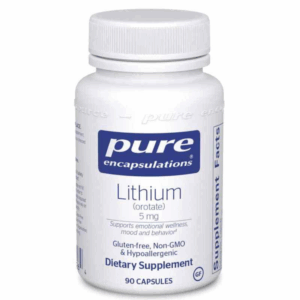A bottle of Lithium Orotate