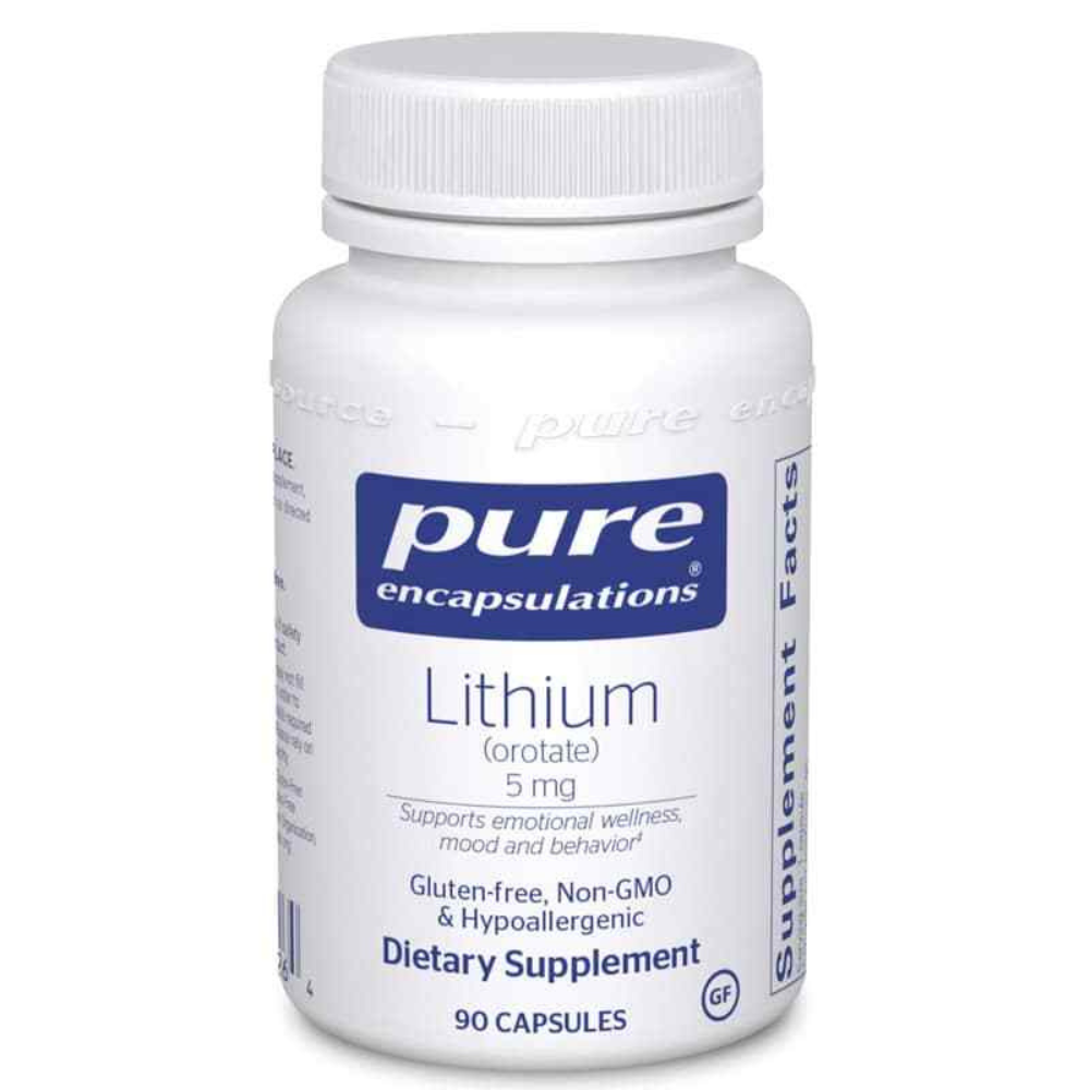 A bottle of Lithium Orotate